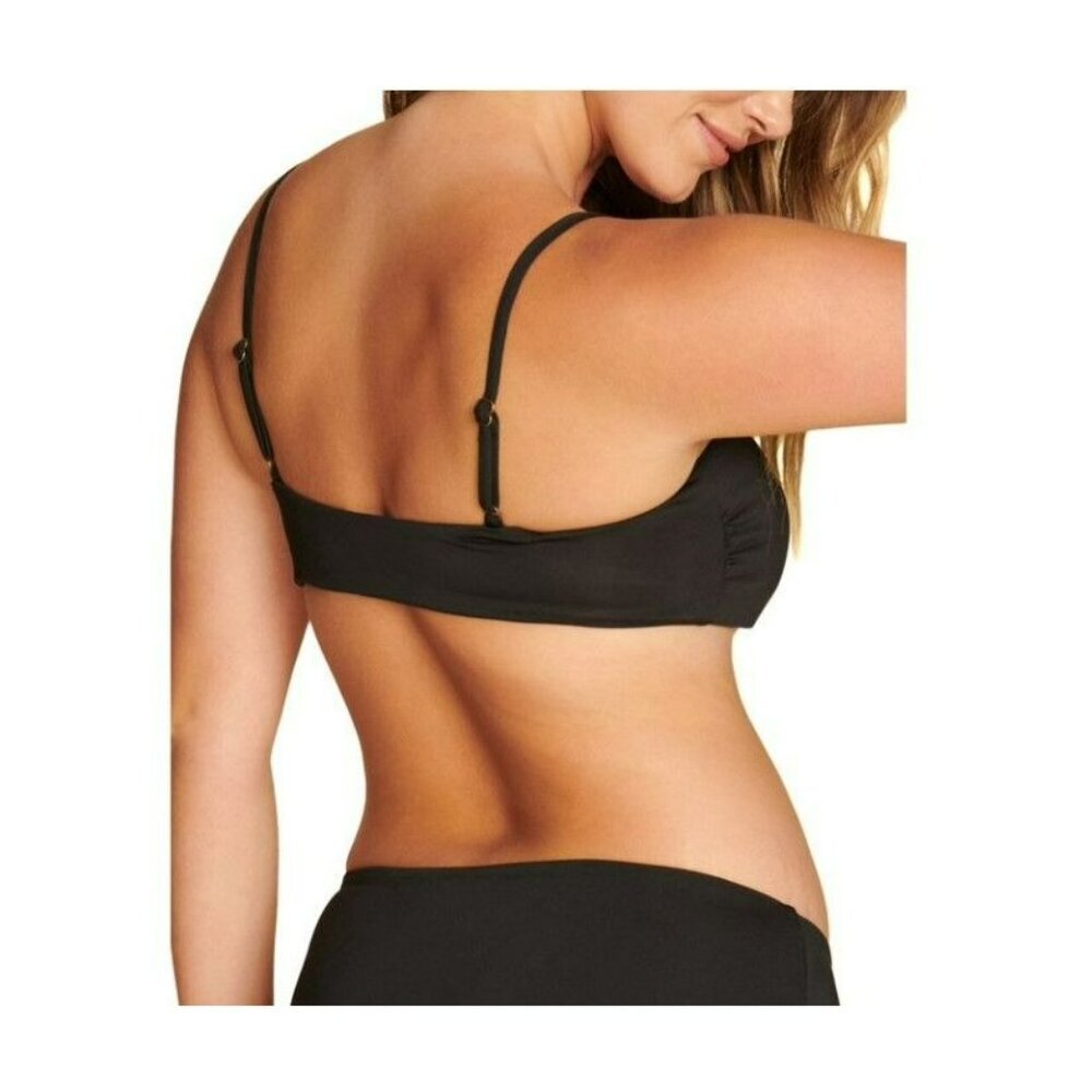 Andie Swim‎ the Newport Top Black NWT Bikini Bandeau Top XLarge - Picture 3 of 8